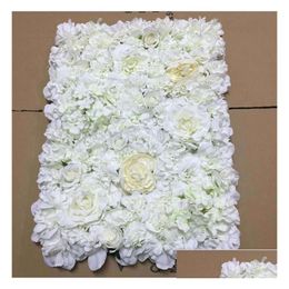 Decorative Flowers Wreaths Arrival Artificial Hydrangea Peony Rose Mix Flower Wall Wedding Backdrop Pillar Road Lead Decoration Su Ot4Ow