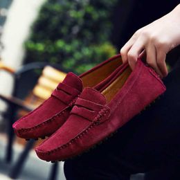 Dress Shoes Brand Spring Summer Hot Sell Moccasins Men Loafers High Quality Genuine Leather Shoes Men Flats Lightweight Driving Shoes L0830