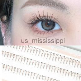 False Eyelashes J curl V Shape Under Eyelash Comic Eye Lashes Natural Bottom Lashes Soft Manga Eyelashes Bunches Eyelash Clusters Korean Makeup x0830