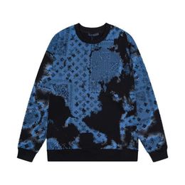 New AOP jacquard letter knitted sweater in autumn winter 2022acquard knitting machine e Custom jnlarged detail crew neck cotton S0L1