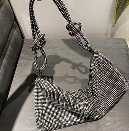 Shoulder Bags Diamond Women Crystal Evening Bags Women Handbags Shoulder for Ladies Hobo Full Diamond Shiny Hobos Handle Shining Rhinestones Evening clutch Bag