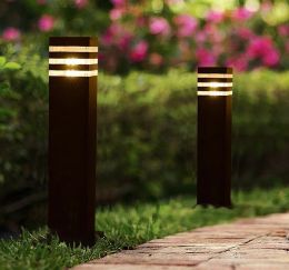 waterproof modern square garden park LED Lawn Lamps lights 110V 120V lawn post light outdoor LLFA LL