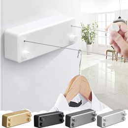 Hangers 4.2m Retractable Clothesline Wall Mounted Drying Rack Outdoor Clothes Indoor Invisible Storage Hanger