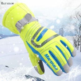 Ski Gloves 30 Degree Marsnow Brand Men Women Snow Riding Windproof Outdoor Sport Thermal Snowboard Winter Skiing 230830