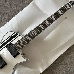 LP guitar in White Nice Part Fast Free Ship
