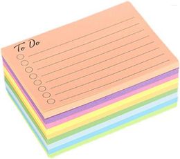 Colored Notepad Stickers Sticky Memo Pads Notes To Do List Fluorescent Paper Office Note