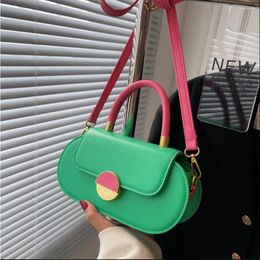Evening Bags Women's Bag 2023 Spring/Summer Fashion Trend Shoulder Korean Version Contrast Color Versatile Crossbody Women Handbags