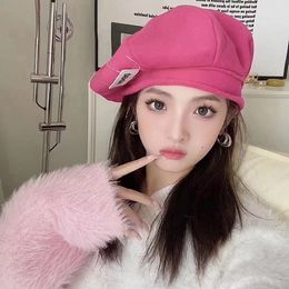 Berets Korean Minority Languid Fashion Label Concave Modeling Cloud Big Beret Hat Femininity Show Fashionable Painter Octagonal 230829