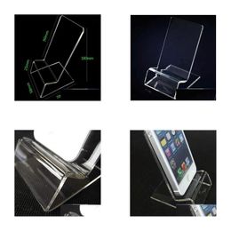 Other Household Sundries Fast Delivery Acrylic Cell Phone Mobile Display Stands Holder Stand For 6Inch Smartphone Drop Home Garden Dh0Ud