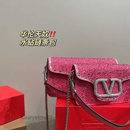 Valentines VT V-buckle Light Fashion Upscale Stick Women's Bag Underarm Lady Classic Evening Luxury Handbag Shiny Purse Handbag Bags Totes French 511h