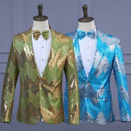 Men's Suits Blazers Performance Attire Men's Jacket Slim Fitting Dress Suit Stage Choir Host film WeddingBlazerTie 230829