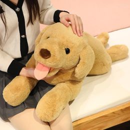 Pillow Puppy Labrador Doll Imitation Gold Fur Soft For Festivals Giving Children And Female Friends A Bed