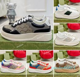 Women Luxury Chunky Platform Sneakers Fashion Calfskin Low Top Quality Trainers Runners Shoe Size 35-45