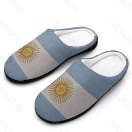 Slippers Argentina Flag (2) Sandals Plush Casual Keep Warm Shoes Thermal Mens Womens Slipper Sneakers Anime Outdoor