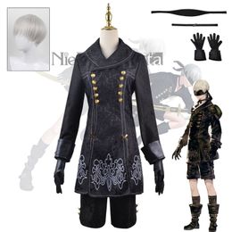 Tema kostym nier automata cosplay costume yorha 9s nr.9 typ s outfit spel kostym män rollspel kostymer halloween party fancy 230830