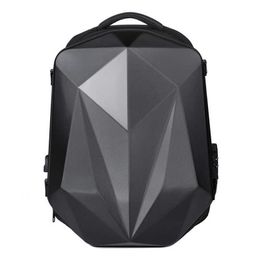 Laptop Backpack For Men 17.3''Large Capacity USB Port Bag Hard Case Gaming Backpack Laser Diamond Commuting Business Backpack HKD230828