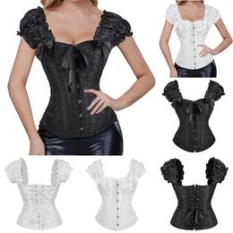 Women's Shapers Multicolor Lace Corset Top Sexy Chest Holding Waist Tight Belly Cosing Rubber Bone Bottoming Body Shaping Clothes