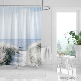 Shower Curtains Waterproof fabric shower curtain Bathroom curtain accessories 180x200 Bath curtain for shower 240*200 nordic decor 240x200 R230830