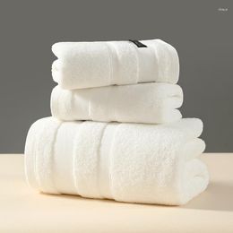 Towel Bright White Set 3pcs Pure Cotton Blue Bath For Family Plain Color Towels Large Adults Orange