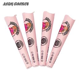 roll paper smoke pipe LADY HORNET HORNET Pink Paper Tapered Finished Horn Tube Rolling King Size for Tobacco Rolling Papre