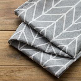 Table Napkin Decorative Europe Style Geometric Cotton Linen Home Textile Napkins Cloth El Restaurant Tea Towel