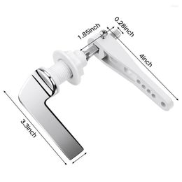 Toilet Seat Covers Household Flush Handle Cistern 10.5cmx9.5cm 1pcs Attachments Chrome Metal Durable Fittings Silver