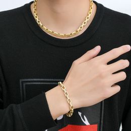 Hiphpp -Herrenkette in Europa und Amerika, Herrenbox -Kettenringschnalle, trendige Hip -Hop -Halskette