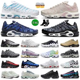 Wholesale OG Plus Tn Tns Unity Running Shoes Tuned Sneakers Marseilles Triple Black White France Neon Green Hyper Blue Mx Bred Oreo Mens Trainers Sports 36-46