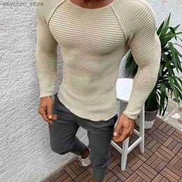 Sweater Spring Slim Solid Fashion inside Underwear Men Mock Neck Basic T-shirt Blouse Pullover Long Sleeve Top Q230830