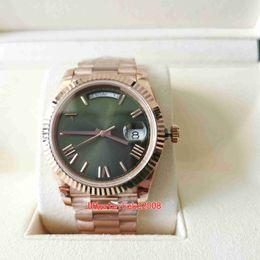 Perfect quality BPF V3 men Wristwatches 228235 40mm Rose Gold Green Roman dial Blue Luminescent 2813 Movement Automatic mechanical Mens Watch Watches