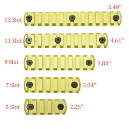 Others Tactical Accessories Aluminium Glass Green Anodized 5 7 9 11 13 Slots Picatinny/Weaver Rail Sections For Key Mod Handguards Syst Dhkqj