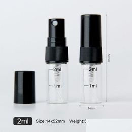 Perfume Bottle Empty 2Ml Atomizer Spray Transparent Mini Sample Per Bottles 5000Pcs/Lot From China Manufacture Dhs Ups Fedex Drop De Dhlpr