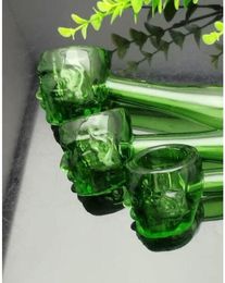 2023 New green ghost glass pipe Glass bongs Oil Burner Glass Water Pipes Oil Rigs Smokin