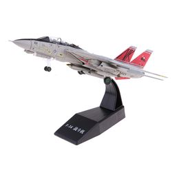 Aircraft Modle 1 100 American F-14 Metal 7.5 inches Plane Decoration 230830