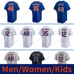 Men Women Kids Justin Verlander Jersey Baseball Pete Alonso Starling Marte Max Scherzer Francisco Lindor Jeff Brigham Mark Canha Tim Locastro Yacabonis Leone Nido