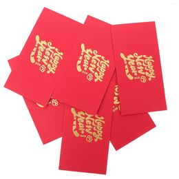 Gift Wrap 6 Pcs 2023 Year The Tiger Red Packet Wedding Cards Envelopes Wallet Festival Present Money Paper Chic Packets