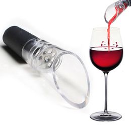 Wine Glasses 50pcs Acrylic Pourer Bottle Stopper Decanter Portable Aerator Accessories Red wine quick decanter 230830