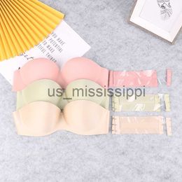 Other Health Beauty Items Tube Top Underwear Soild Colour Sexy Lingerie Strapless Bra Push Up Bra Seamless Bralette Sexy Solid Colour Women Lingerie x0831