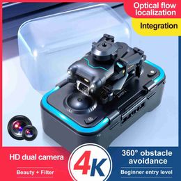 Simulators 2023 New S96 Mini Drone 4K Professional HD Camera FPV Dron Optical Flow Obstacle Avoidance Foldable Quadcopter RC Helicopter Toy x0831