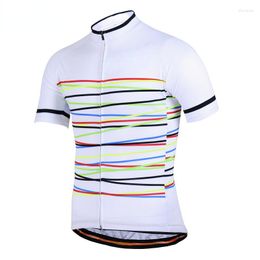 Racing Jackets Men's Cycling Jerseys Summer Breathable Light Weight Short Sleeved Top Mountain Bike Clothing