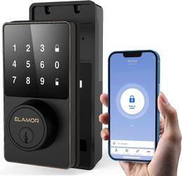 Key Lock Smart with Bluetooth Keyless Entry Door Touchscreen Keypads Easy to Instal App Unlock Security Waterproof El 230830