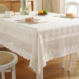 Table Cloth Fabric European Dining American Round Rectangular Tea Cover Waterproof