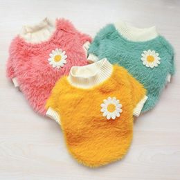 Dog Apparel Clothes Winter Pet Supplies Clothing Cat Spring And Autumn Puppy Daisy Vest For Medium Dogs