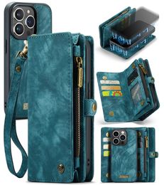 2-in-1 Design CaseMe Zipper Wallet Design for iPhone15 Pro ProMax Premium Matte Design phone case
