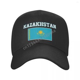 Ball Caps Baseball Cap Kazakhstan Flag Fans Country Map Wild Sun Shade Peaked Adjustable Outdoor For Men Women