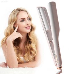 Negative ion curling iron Electric splint Dry and wet hair straightener Creative home corn clip Curling iron Portable curling iron