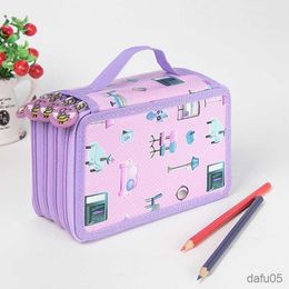 Learning Toys Office School Pencil Case Big 36/48/72 Slots Penal for Girls Boys Pen Box Large Storage Cartridge Bag Stationery Kit Pencilcase R230822