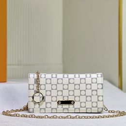 Mini Envelope Women Chain Bags Designer Crossbody Flap Purse Old Flower Canvas Leather White Checkerboard Hand Bag Shoulder 3740474