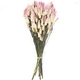 Decorative Flowers 15pcs Natural Dried Wedding Flower Pink Christmas Valentine's Day Gift Touch Decor Bouquet