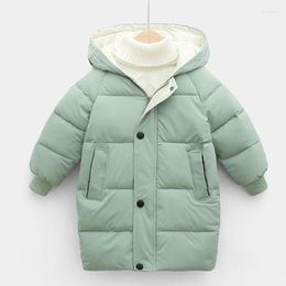 Down Coat Winter Kids Coats Children Boys Jackets Fashion Thick Long Girls Hooded Snowsuit 2-12Y Teen Overcoats Parkas